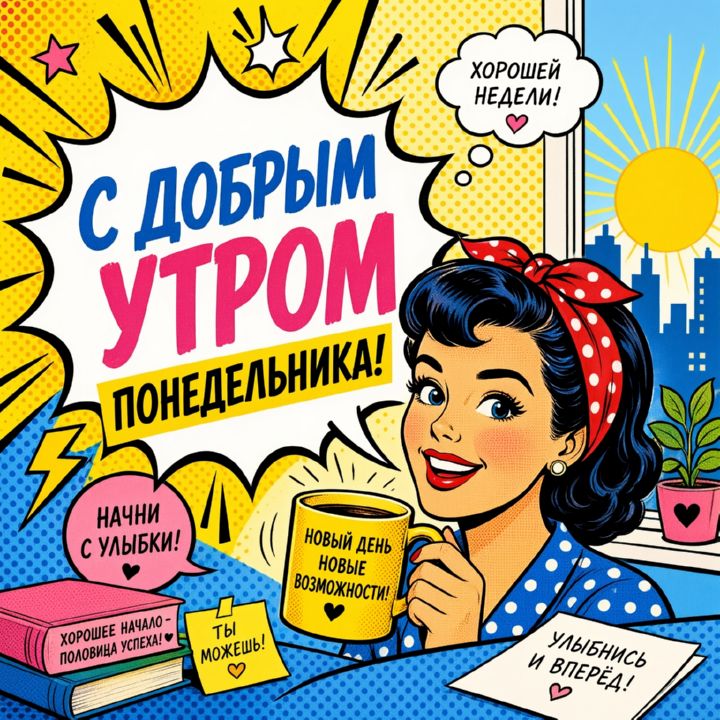 с добрым утром понедельника, открытка №38