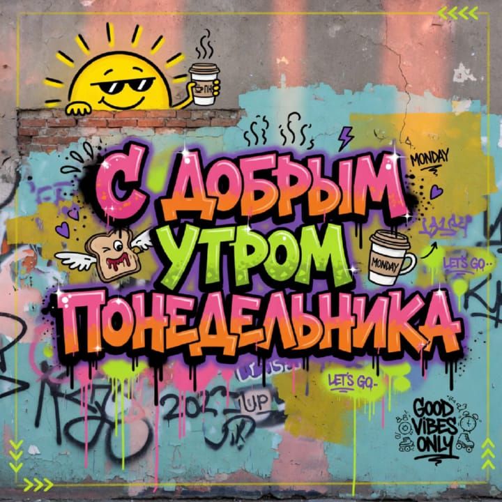с добрым утром понедельника, открытка №48
