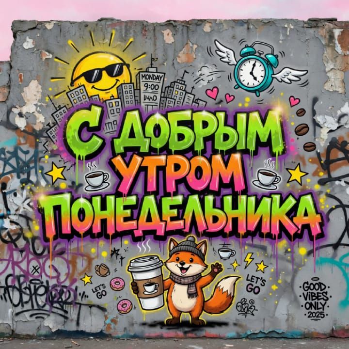 с добрым утром понедельника, открытка №57