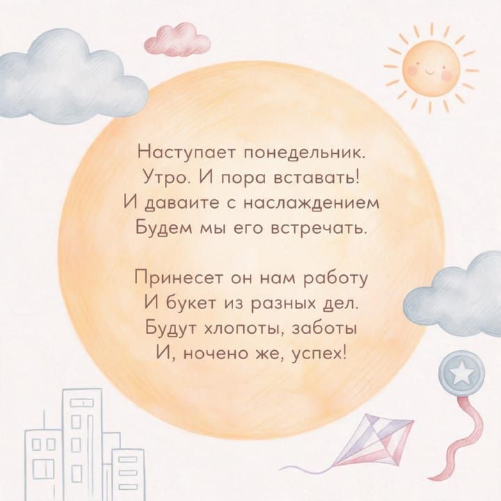 с добрым утром понедельника, открытка №66