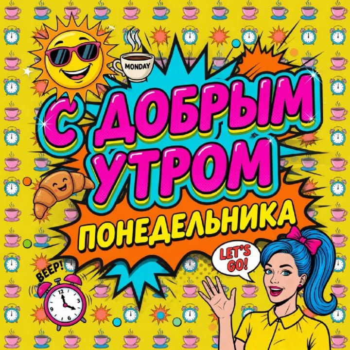 с добрым утром понедельника, открытка №67