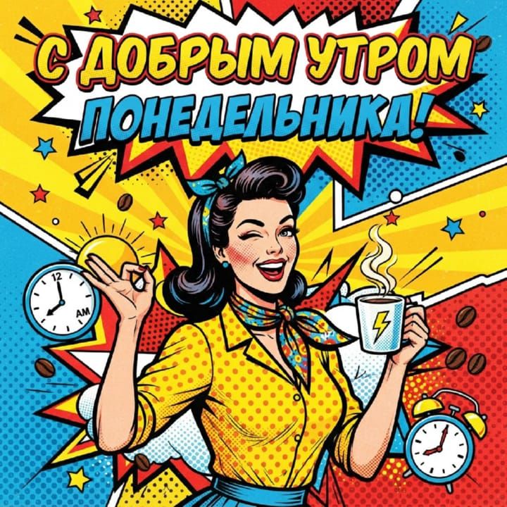 с добрым утром понедельника, открытка №84