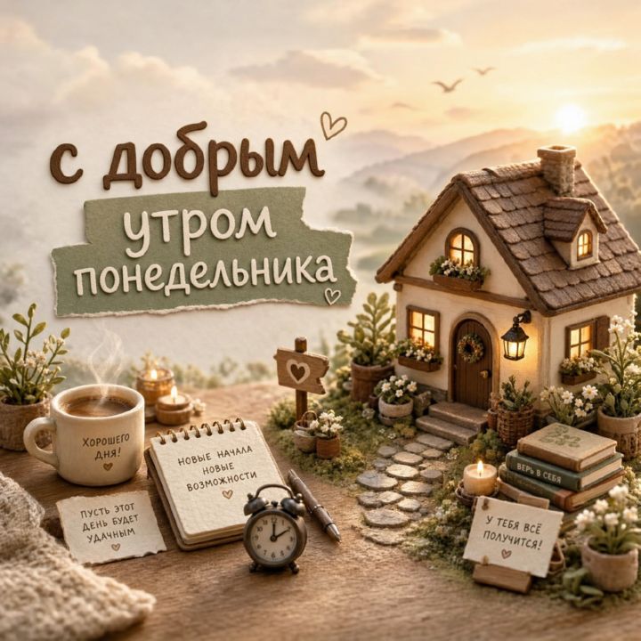 с добрым утром понедельника, открытка №95