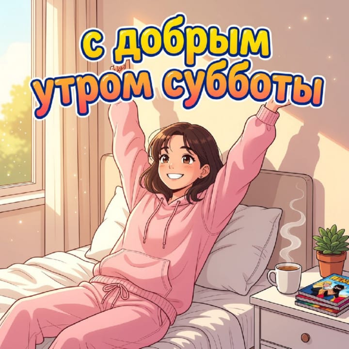 с добрым утром субботы, открытка №18