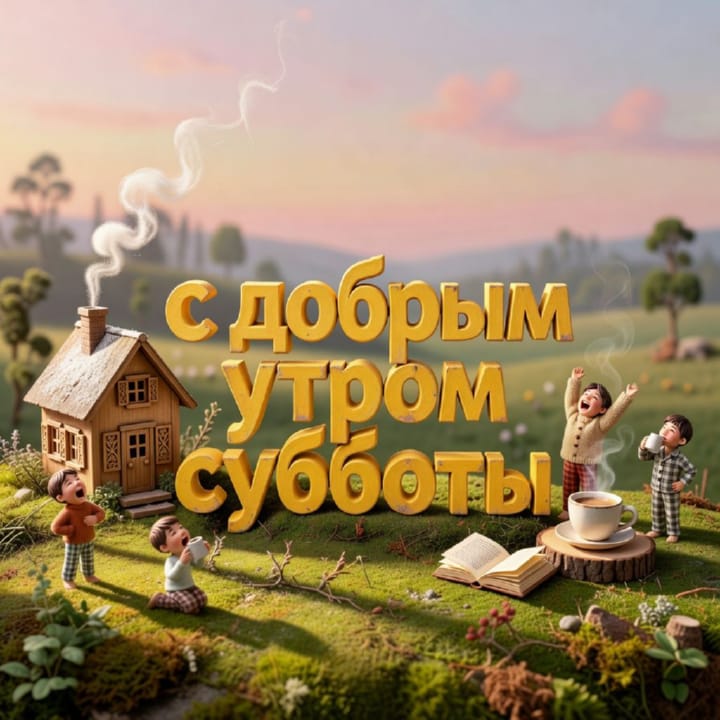 с добрым утром субботы, открытка №19