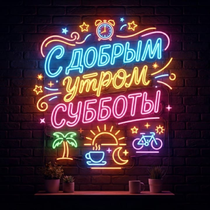 с добрым утром субботы, открытка №3