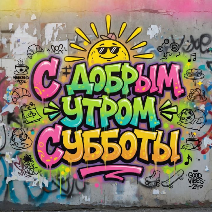 с добрым утром субботы, открытка №53