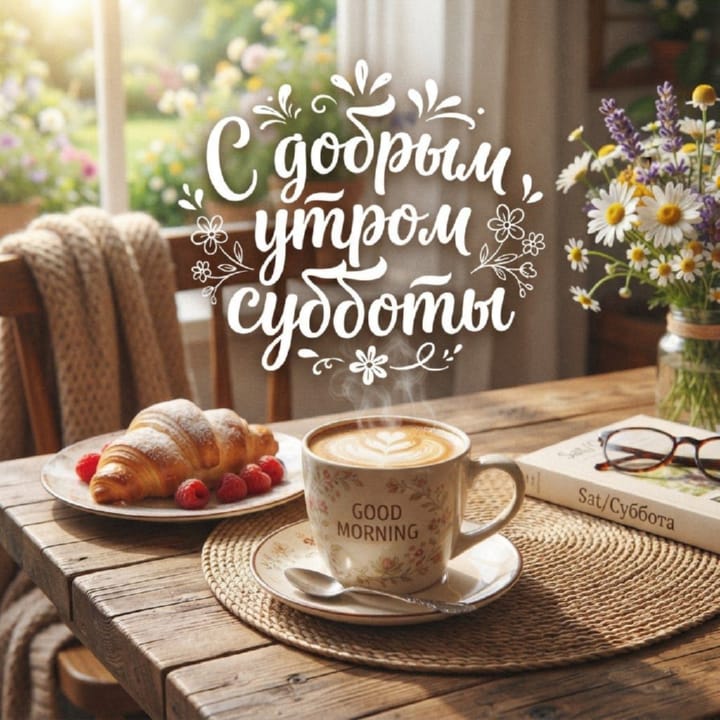 с добрым утром субботы, открытка №72