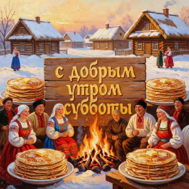 с добрым утром субботы, открытка №76