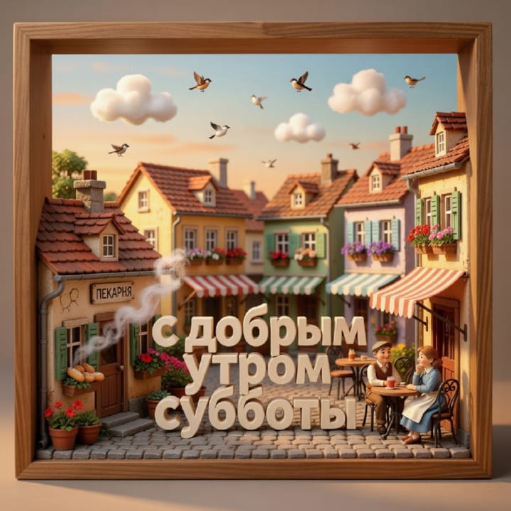 с добрым утром субботы, открытка №77