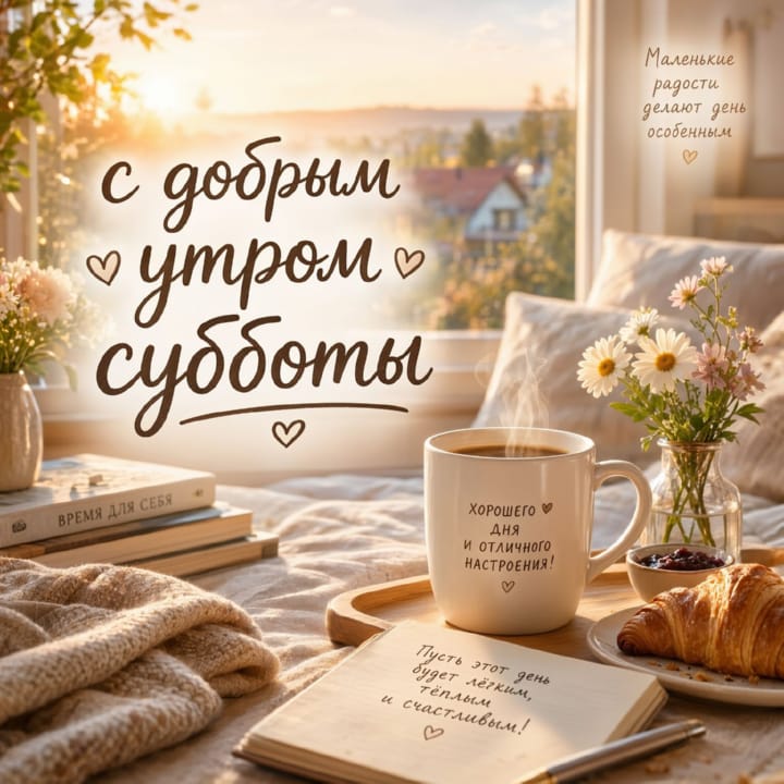 с добрым утром субботы, открытка №84