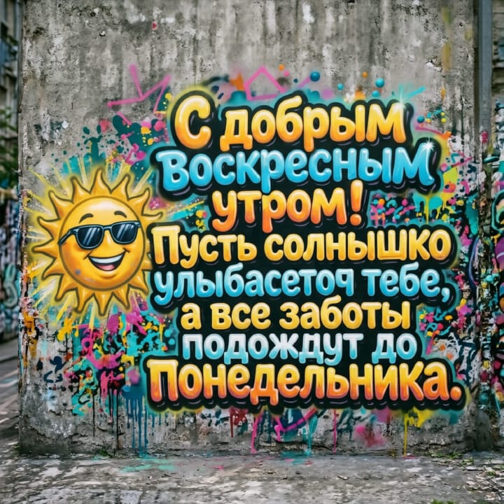 с добрым утром воскресенья, открытка №14