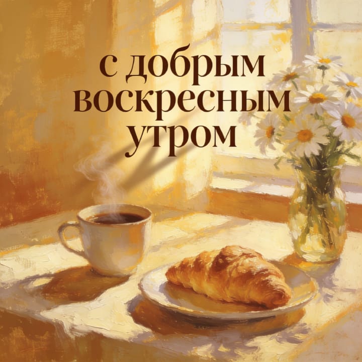 с добрым утром воскресенья, открытка №18