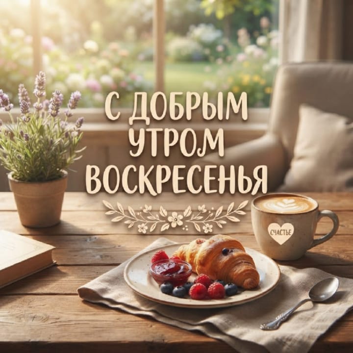 с добрым утром воскресенья, открытка №19
