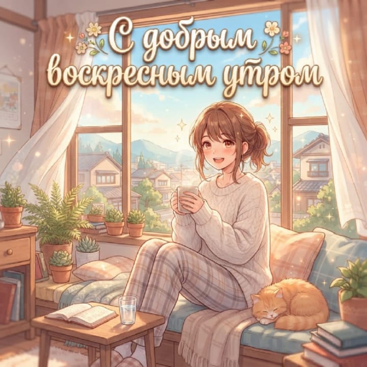 с добрым утром воскресенья, открытка №21