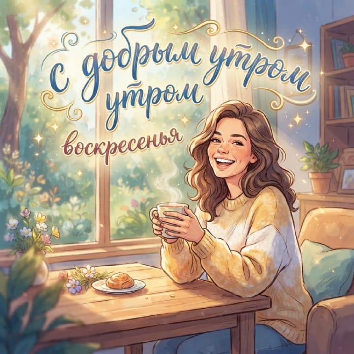 с добрым утром воскресенья, открытка №25