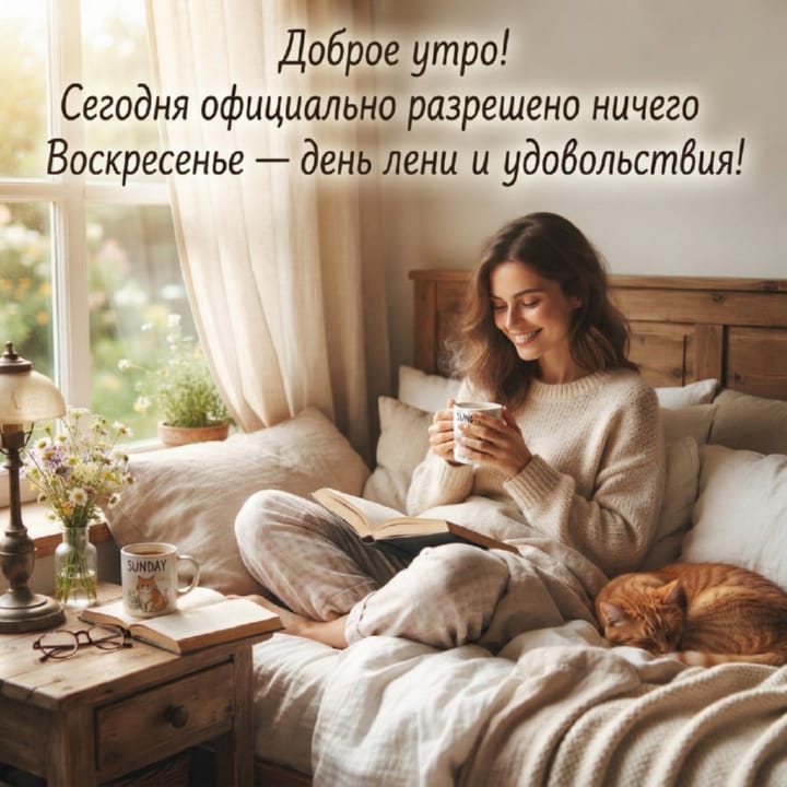 с добрым утром воскресенья, открытка №31