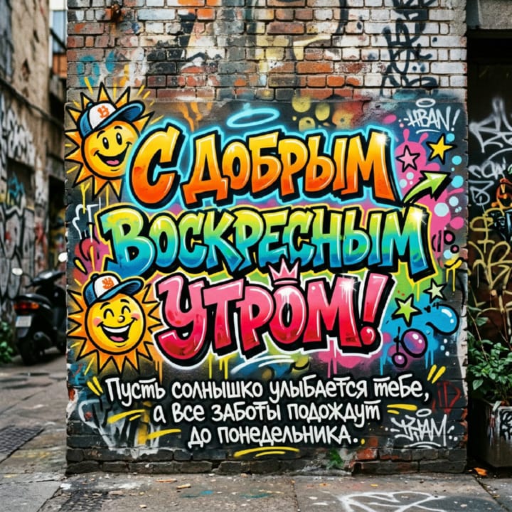 с добрым утром воскресенья, открытка №4