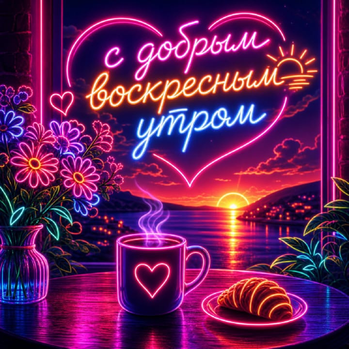 с добрым утром воскресенья, открытка №6