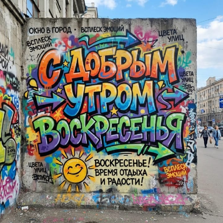 с добрым утром воскресенья, открытка №65
