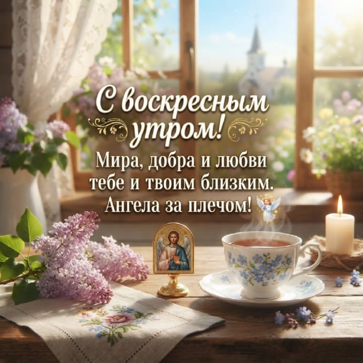 с добрым утром воскресенья, открытка №7