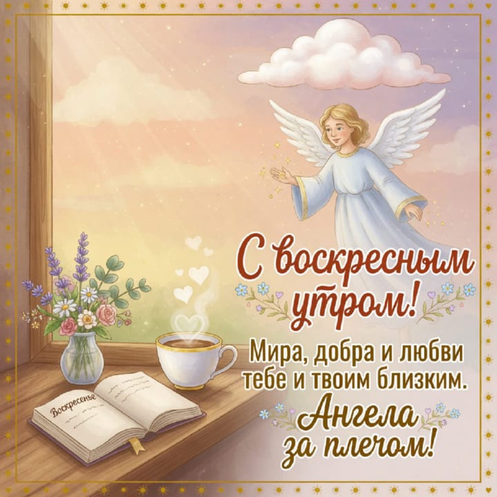 с добрым утром воскресенья, открытка №83