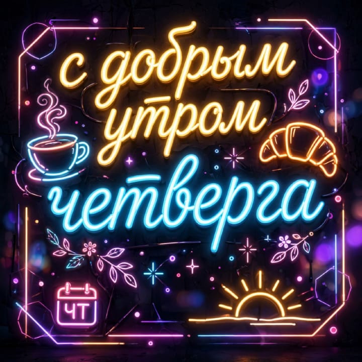 с добрым утром четверга, открытка №22