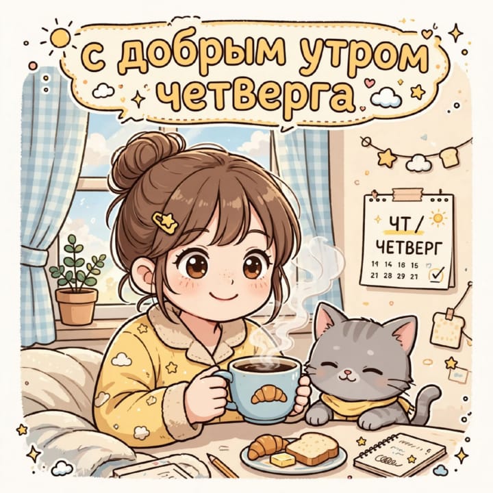 с добрым утром четверга, открытка №23