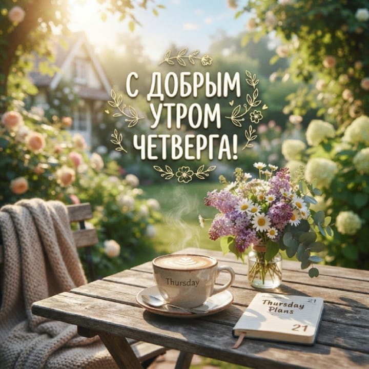с добрым утром четверга, открытка №3