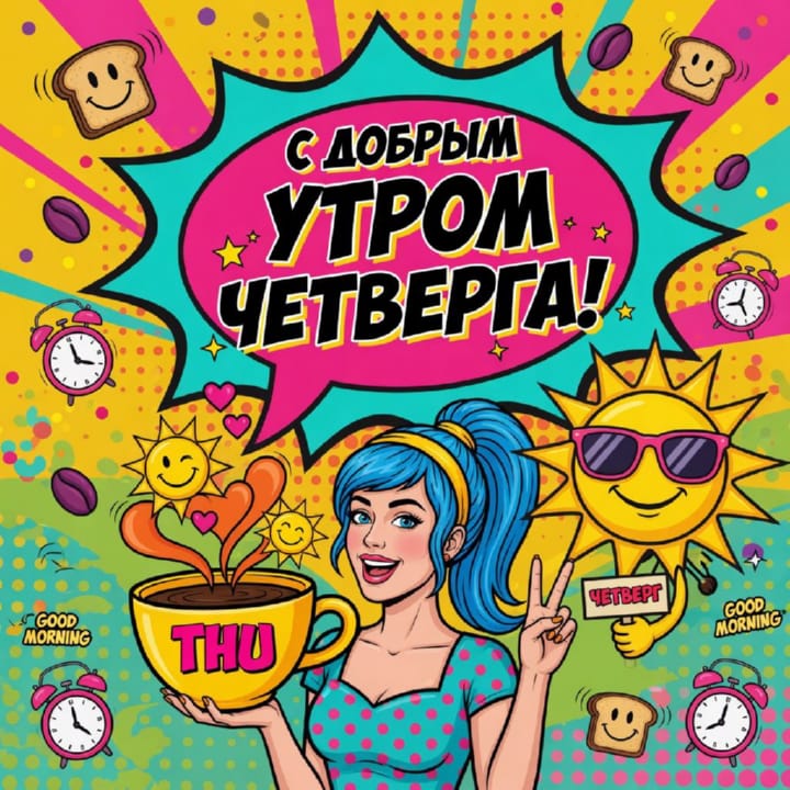 с добрым утром четверга, открытка №36