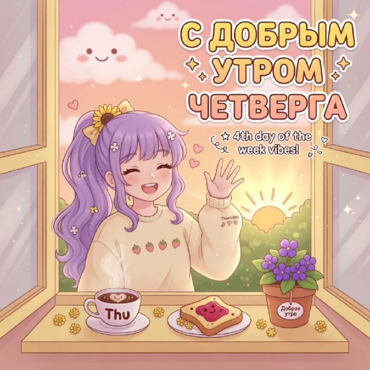 с добрым утром четверга, открытка №37