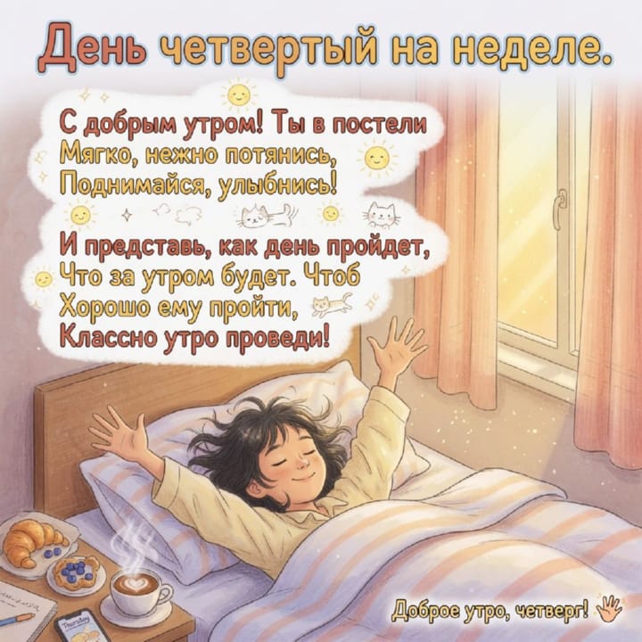 с добрым утром четверга, открытка №42