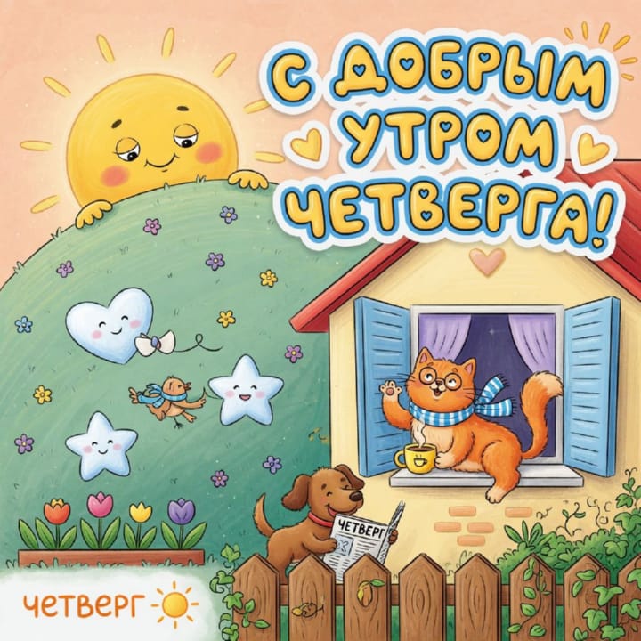 с добрым утром четверга, открытка №51