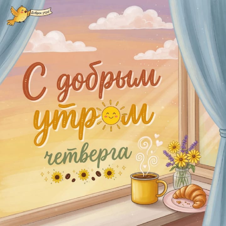с добрым утром четверга, открытка №52