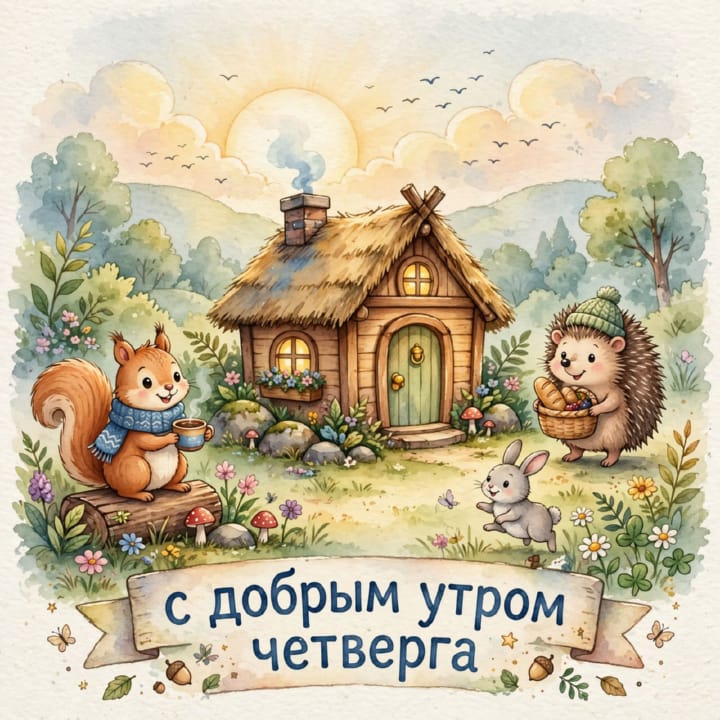 с добрым утром четверга, открытка №59