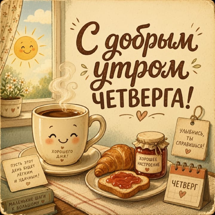 с добрым утром четверга, открытка №6