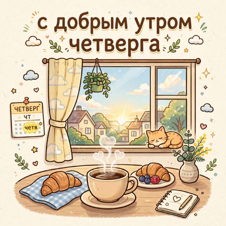 с добрым утром четверга, открытка №60