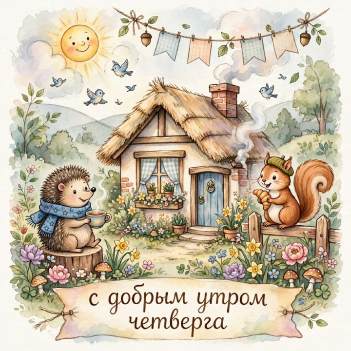 с добрым утром четверга, открытка №61
