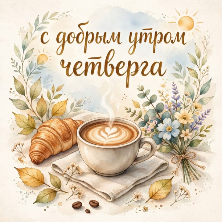 с добрым утром четверга, открытка №65