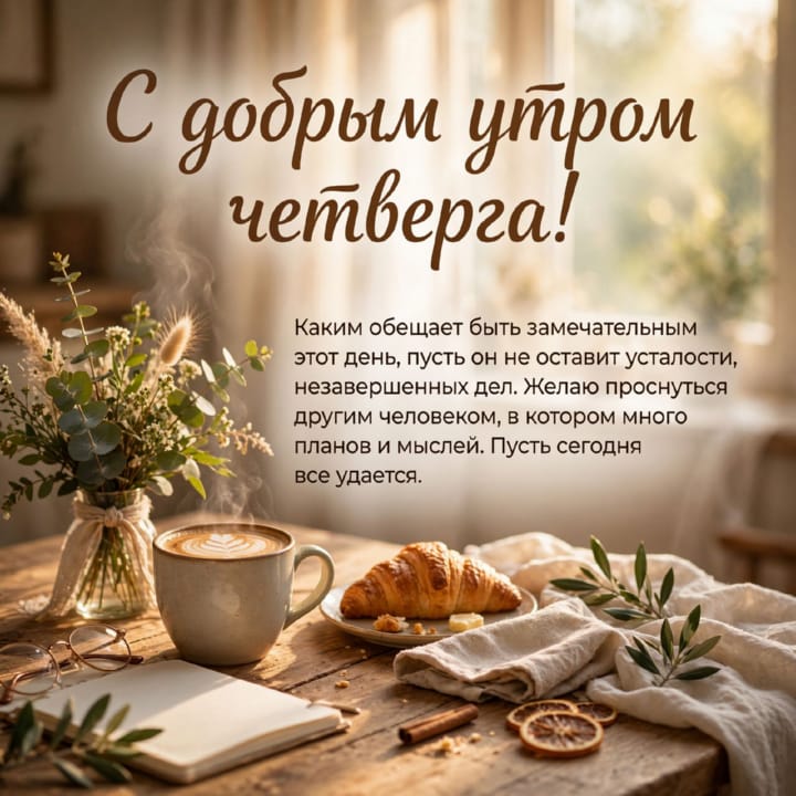 с добрым утром четверга, открытка №67