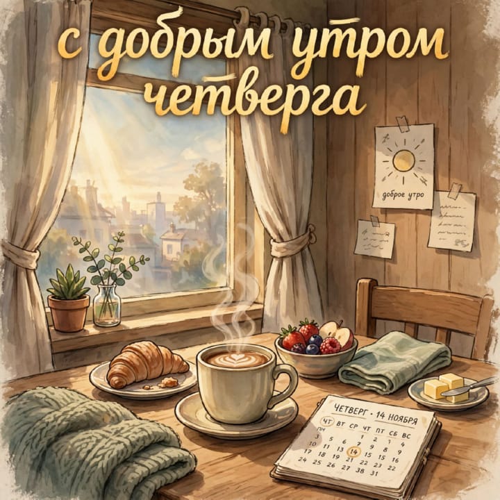 с добрым утром четверга, открытка №72