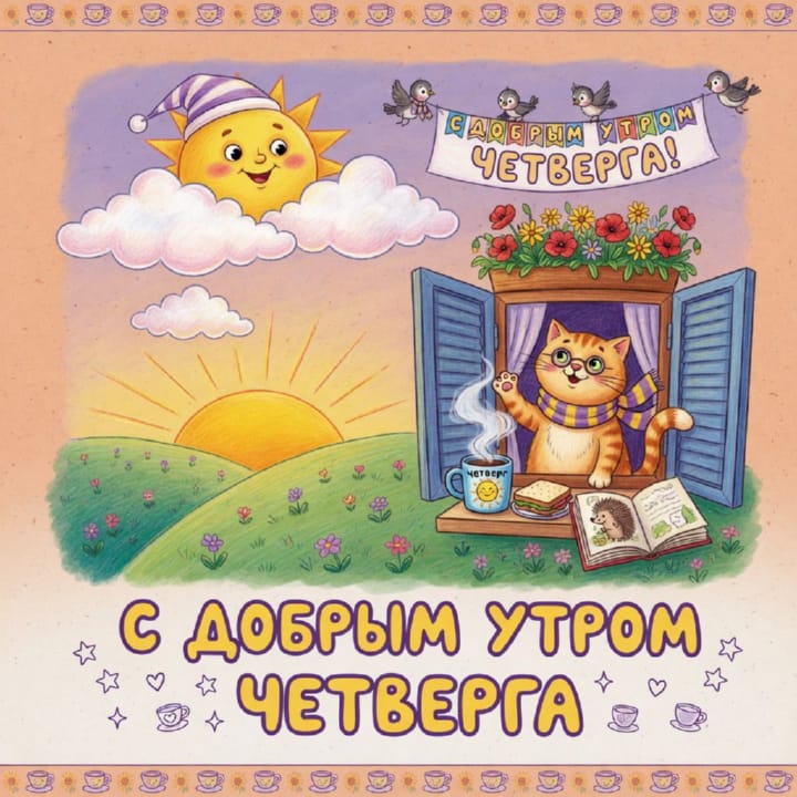 с добрым утром четверга, открытка №8