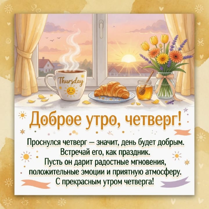 с добрым утром четверга, открытка №9