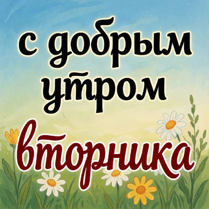 с добрым утром вторника, открытка №101