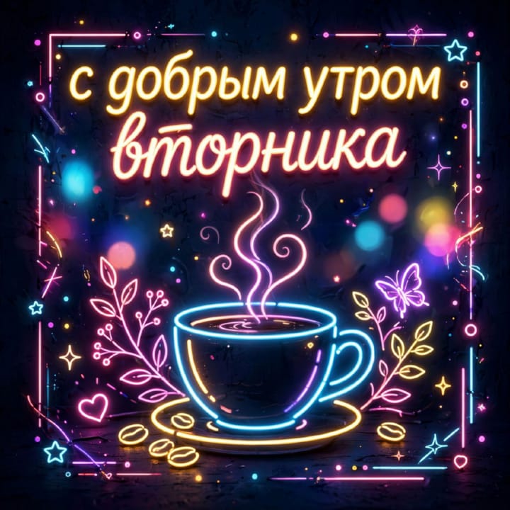 с добрым утром вторника, открытка №106