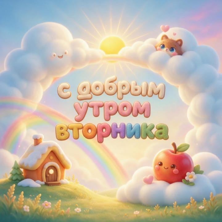 с добрым утром вторника, открытка №108