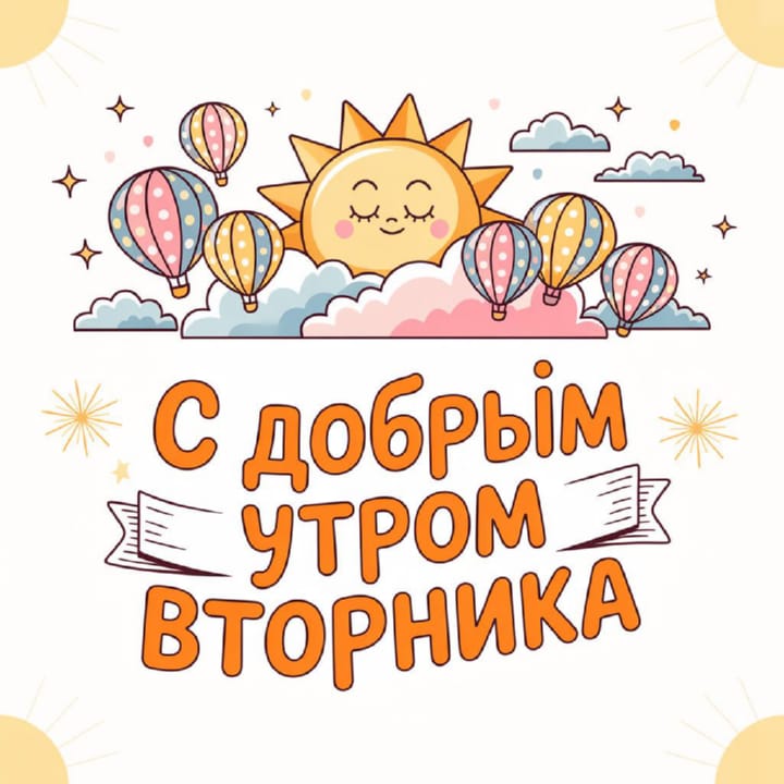 с добрым утром вторника, открытка №11