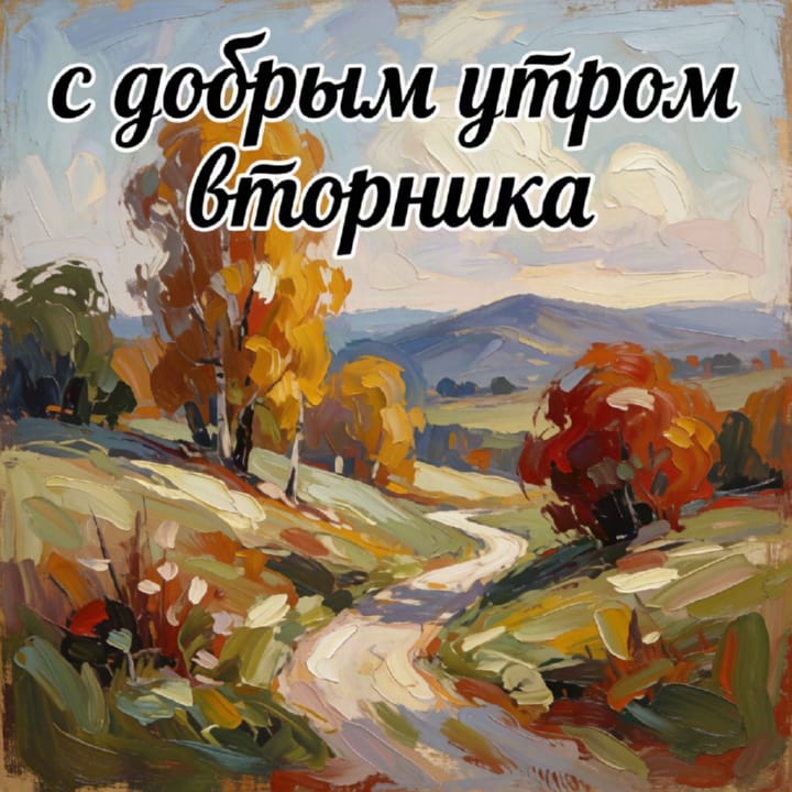 с добрым утром вторника, открытка №15