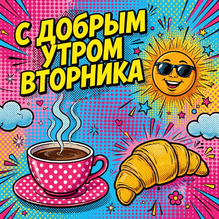 с добрым утром вторника, открытка №19