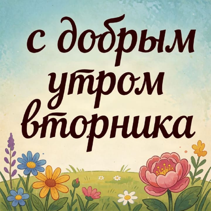 с добрым утром вторника, открытка №28